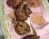 A picture of step 2 of Chinese chicken drum sticks.