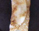 A picture of step 5 of Mysore masala Dosa with red chutney and coconut chutney.