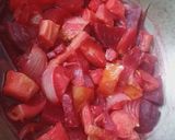 A picture of step 1 of Beetroot tomato healthy soup.