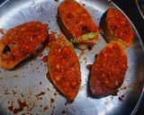 A picture of step 2 of Indian salmon or Blue threadfin/Rawas Fish - Fry.