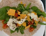 A picture of step 2 of My Salt & Pepper Chicken Wrap 😉.