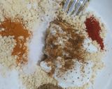 A picture of step 2 of Paneer wrap.