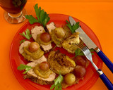Foto del paso 15 de la receta: Lomito de cerdo con salsa de uvas y papas aplastadas