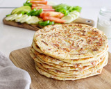 Foto del paso 5 de la receta: Tortillas caseras con queso y jamón dulce