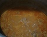 A picture of step 6 of Roghani mutton masala.