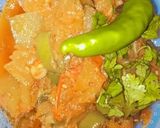 A picture of step 3 of Pumpkin sabzi😋.