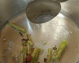 A picture of step 3 of Giloy kadha (guduchi immunity booster) juice 💚🍵.