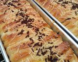 Foto langkah ke 10 dari resep Roti Pisang Cokelat Keju Jumbo.