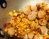 A picture of step 3 of Dal Soya sabji.