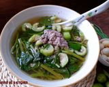 Hình bước làm 4 của món Canh cua rau mồng tơi