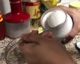 A picture of step 1 of Jhat pat Strawberry cheese cream dessert Ramdan special.