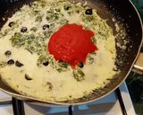 Foto del passaggio 5 della ricetta Spaghetti con Biete Spinaci Panna e Parmigiano