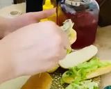 A picture of step 8 of Saucy veggies & corn burgers 🍔.