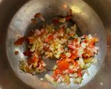 A picture of step 1 of Bhel puri.