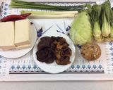 Hình bước làm 1 của món Đậu hũ bó mạ chay