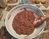 Foto del paso 6 de la receta: Torta vegana de cacao y limón con maní 🍫🍋
