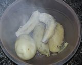 A picture of step 1 of Sweet Potato and Banana tikki.