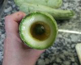 Foto del paso 2 de la receta: Lonchas de Zucchini Rellenos de Chorizo