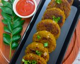 सोया टिक्की - प्रोटीन रिच पौष्टिक स्टार्टर (Soya Tikki : Protein Rich Nutritious Starter) रेसिपी चरण 9 फोटो