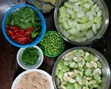 รูปขั้นตอนการทำที่ 1 ของ แกงเขียวหวานไก่ ไม่ใส่กะทิ (ใช้นมสดแทนเด๊อหล่า)