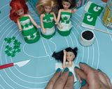 A picture of step 4 of Mini Readymade cupcakes fondant dolls 🇵🇰.