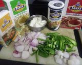 A picture of step 1 of Paneer roll.