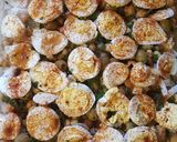 A picture of step 1 of Bacalhao punheta.