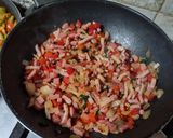 Foto del paso 2 de la receta: Cous cous a la hierbabuena con bacon y salchichas