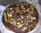 Orange And Choco Zebra Cake Without Oven recipe step 14 photo