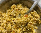 A picture of step 7 of Tomato paneer rice.