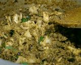 A picture of step 10 of Squid (Calamari) Coconut Masala.