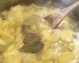Krumplifőzelék sült sonkával recept fázis 3 fotója