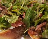 A picture of step 14 of Lentil Salad Crostini with Chevre and Prosciutto.