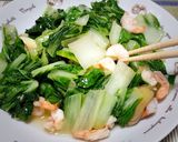 蝦仁清炒小白菜的食譜步驟9照片