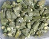 A picture of step 7 of Bhindi Chicken.