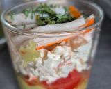 Une image de l'étape 3 de 🥑🌸 Verrines avocat & surimi, sauce fraîche.