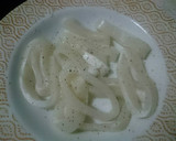 Foto del paso 1 de la receta: Anillas de pota al ajillo