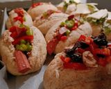 A picture of step 6 of Various baguettes for breakfast.