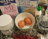 Foto del paso 1 de la receta Magdalenas fit de frambuesas y arándanos