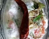 A picture of step 3 of Tarky wala raita.