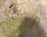A picture of step 7 of Wrap & kebab from leftover bhaji.