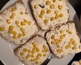 A picture of step 1 of Cheese spread corn toast 🌽.