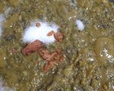 A picture of step 3 of Gargatta Bhaji (Maharashtrian recipe).