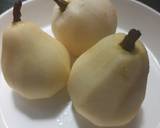 POACHED PEAR and GINGER BREAD recipe step 1 photo