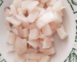 Foto del paso 1 de la receta: Fideuá de bacalao desalado, sepia y tinta