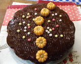 Foto del paso 4 de la receta: Pastel de calabaza con nueces y chocolate