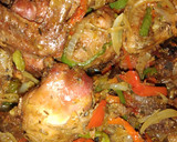 A picture of step 1 of Peppered chicken.