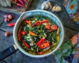 Foto langkah ke 6 dari resep Sayur Daun singkong Jantung pisang.