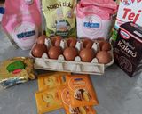 A legfinomabb kevert, csíkos, gyümölcsös süti recept fázis 2 fotója