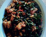 Foto langkah ke 5 dari resep Oseng cabe hijau dan tempe.